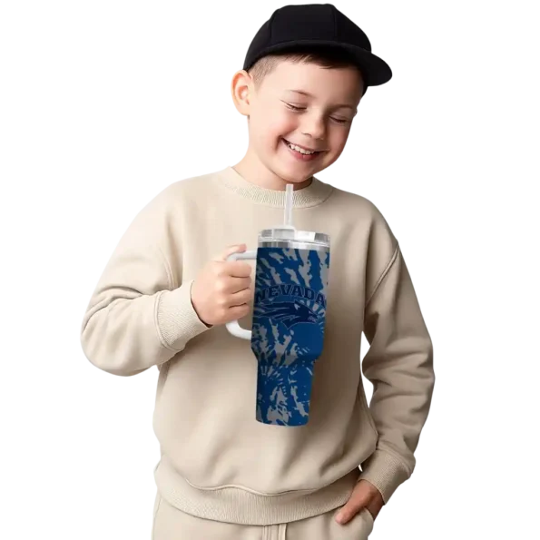 customized nevada wolf pack burst swirl blue curved tumbler latest model.webp
