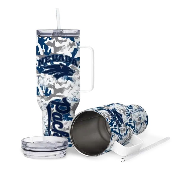 customized nevada wolf pack camo mashup blue white curved tumbler high quality.webp