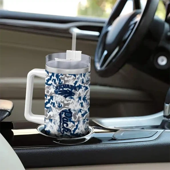 customized nevada wolf pack camo mashup blue white curved tumbler trendy.webp