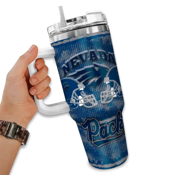 customized nevada wolf pack honey streaks blue curved tumbler fashion forward.webp