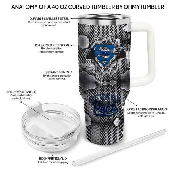 customized nevada wolf pack superman shield blue gray curved tumbler new arrival.webp