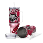 customized new mexico lobos arrow burst red curved tumbler best selling.webp