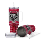 customized new mexico lobos chevron layers red curved tumbler best selling.webp