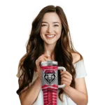 customized new mexico lobos chevron layers red curved tumbler best selling.webp