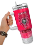 customized new mexico lobos geometric prism red curved tumbler best selling.webp