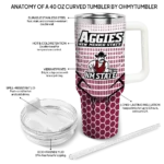 customized-new-mexico-state-aggies-hex-texture-crimson-curved-tumbler-best-selling.webp