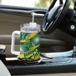 customized-north-dakota-state-bison-abstract-paths-green-curved-tumbler-best-selling.webp