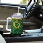 customized-north-dakota-state-bison-bullseye-drips-green-curved-tumbler-best-selling.webp