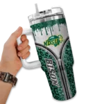 customized-north-dakota-state-bison-leopard-zipper-green-curved-tumbler-best-selling.webp