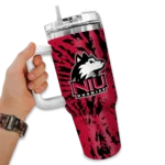 customized-northern-illinois-huskies-burst-swirl-red-curved-tumbler-best-selling.webp