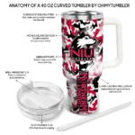 customized northern illinois huskies camo mashup red white curved tumbler best selling.webp