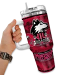 customized northern illinois huskies honey streaks red curved tumbler best selling.webp