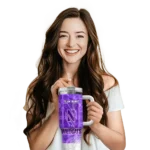 customized northwestern wildcats geometric prism purple curved tumbler best selling.webp
