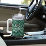 customized ohio bobcats bold diamonds green curved tumbler best selling.webp