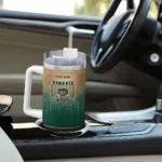 customized ohio bobcats gradient dots green curved tumbler best selling.webp