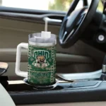 customized ohio bobcats honey streaks green curved tumbler best selling.webp