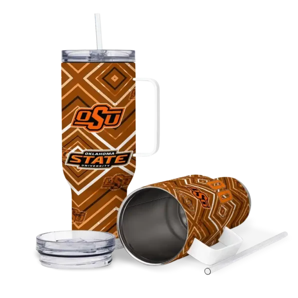 customized oklahoma state cowboys bold diamonds orange curved tumbler high quality.webp