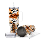 customized oklahoma state cowboys camo mashup orange white curved tumbler best selling.webp