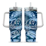 customized old dominion monarchs abstract paths blue curved tumbler best selling.webp