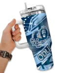 customized old dominion monarchs abstract paths blue curved tumbler best selling.webp
