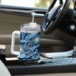 customized old dominion monarchs abstract paths blue curved tumbler best selling.webp