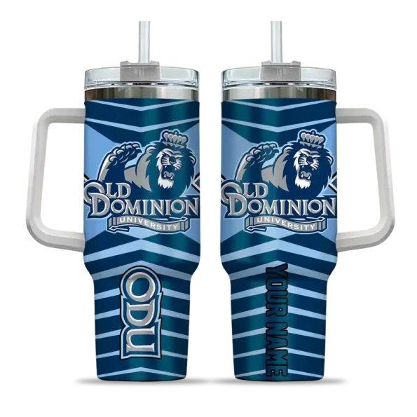 customized old dominion monarchs chevron layers blue curved tumbler best selling.webp