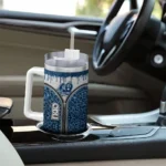 customized old dominion monarchs leopard zipper blue curved tumbler best selling.webp