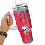 customized ole miss rebels heart helmet motif red curved tumbler best selling.webp