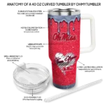 customized ole miss rebels heart helmet motif red curved tumbler best selling.webp