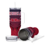 customized ole miss rebels hex texture red curved tumbler best selling.webp
