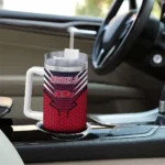 customized ole miss rebels hex texture red curved tumbler best selling.webp