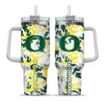 customized oregon ducks camo mashup green white curved tumbler best selling.webp