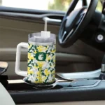 customized oregon ducks camo mashup green white curved tumbler best selling.webp