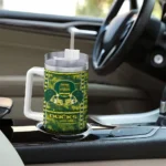 customized oregon ducks honey streaks green curved tumbler best selling.webp