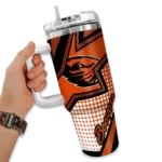 customized oregon state beavers arrow burst orange curved tumbler best selling.webp