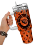 customized oregon state beavers bullseye drips orange curved tumbler best selling.webp
