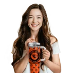 customized oregon state beavers bullseye drips orange curved tumbler best selling.webp