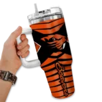 customized oregon state beavers chevron layers orange curved tumbler best selling.webp