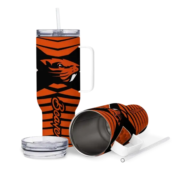 customized oregon state beavers chevron layers orange curved tumbler high quality.webp