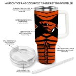 customized oregon state beavers chevron layers orange curved tumbler best selling.webp