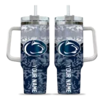 customized penn state nittany lions chevron stripe blue curved tumbler best selling.webp