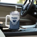 customized penn state nittany lions hex texture blue curved tumbler best selling.webp