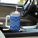 customized pittsburgh panthers bold diamonds royal blue curved tumbler best selling.webp