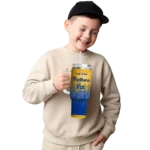 customized pittsburgh panthers gradient dots royal blue curved tumbler best selling.webp