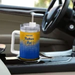 customized pittsburgh panthers gradient dots royal blue curved tumbler best selling.webp