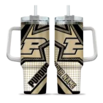 customized purdue boilermakers arrow burst gold curved tumbler best selling.webp