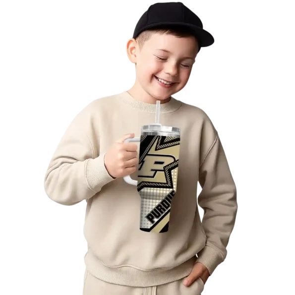 customized purdue boilermakers arrow burst gold curved tumbler latest model.webp