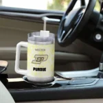 customized purdue boilermakers geometric prism gold curved tumbler best selling.webp