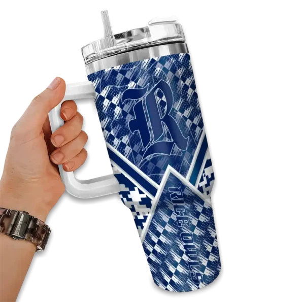 customized rice owls chevron angle navy blue curved tumbler fashion forward.webp