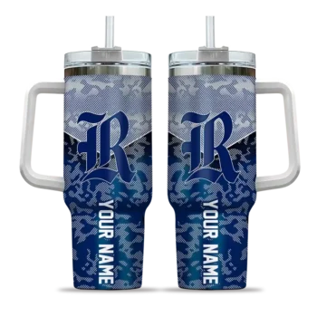 customized rice owls chevron stripe navy blue curved tumbler best selling.webp